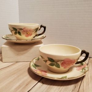 Franciscan Desert Rose 2 Sets Tea Cup And Saucer Made in USA Franciscan